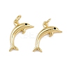 Brass Micro Pave Cubic Zirconia Pendants KK-A269-04C-G-1