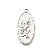304 Stainless Steel Pendants STAS-E545-02P-1