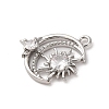 Brass Micro Pave Cubic Zirconia Charms KK-D371-04D-P-2