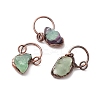 Natural Fluorite Pendants G-M383-26B-1