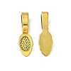 Tibetan Style Alloy Glue-on Flat Pad Bails LS-GLF10728Y-1