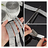 4 Rolls 4 Style Glass Self Adhesive Hotfix Rhinestone Ribbon Trimming DIY-PH0013-85-3