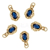 5Pcs Brass Micro Pave Cubic Zirconia Charms ZIRC-SZ0002-15B-1