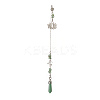 Natural Green Aventurine Pointed Dowsing Pendulums PALLOY-JF02009-04-1