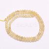 Natural Gold Rutilated Quartz Beads Strands G-F509-42-2mm-2