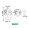 14Pcs 201 Stainless Steel Pendants STAS-UN0036-50-4