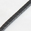 Electroplate Non-magnetic Synthetic Hematite Beads Strands G-J170A-3x3mm-03-3