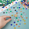 140Pcs 10 Colors Lampwork Cabochons LAMP-FH0001-16-3
