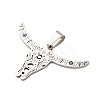 201 Stainless Steel Pendants STAS-V013-12P-2
