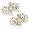 4Pcs Alloy Rhinestone Shoe Decorations DIY-MA0006-63P-1