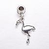 Tibetan Style Alloy European Dangle Charms MPDL-J041-07AS-1