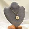 304 Stainless Steel Constellation Pendant Necklaces LS-NJEW-K392-01G-06-1