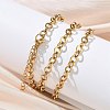304 Stainless Steel Rolo Chain Necklaces NJEW-Z102-01G-3
