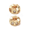 Brass Micro Pave Cubic Zirconia Beads KK-A259-01G-1