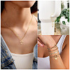 6Pcs 6 Styles Brass Micro Pave Cubic Zirconia Pendants KK-TA0002-36-7