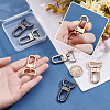 6 Sets 3 Colors Alloy Swivel Lobster Claw Clasps FIND-PH0003-90-4