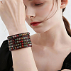 Natural Indian Agate Round Beaded Bracelets BJEW-WH20001-14A-7