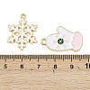 Christmas Alloy Enamel Pendants ENAM-G234-01E-4