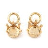 Ion Plating(IP) 304 Stainless Steel Charms Rhinestone Claw Settings STAS-U025-02C-G-1