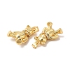 Rack Plating Brass Micro Pave Cubic Zirconia Pendants KK-B068-10G-3