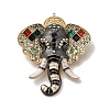Enamel Rhinestone Brooch LS-JEWB-K027-06G-2