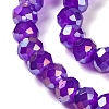 Baking Electroplate Glass Beads Strands DGLA-A039-J6MM-B05-3