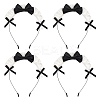 Cloth Bowknot Hair Bands for Women Girl OHAR-WH0029-12A-1
