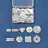 30Pcs 15 Styles Tibetan Style Alloy Pendants TIBEP-FS0001-40-7