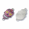 Alloy Enamel Links Connectors ENAM-F140-02A-P-2