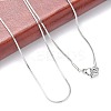Tarnish Resistant 304 Stainless Steel Snake Chains Necklaces NJEW-O058-24P-3