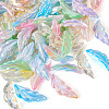 60Pcs 6 Colors Transparent Acrylic Pendants TACR-TA0001-29-3