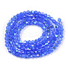 Imitation Jade Electroplate Glass Beads Strands EGLA-A039-J2mm-L04-3