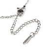 Heart 304 Stainless Steel Micro Pave Cubic Zirconia Pendant Necklaces for Women LS-NJEW-D288-05P-4