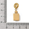 304 Stainless Steel & Cat Eye European Dangle Charms STAS-D153-27A-G-3