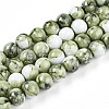 Baking Paint Glass Beads Strands X-DGLA-N003-10mm-C06-1