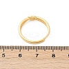 925 Sterling Silver Micro Pave Clear Cubic Zirconia Adjustable Finger Rings for Women RJEW-G351-01G-5