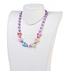 Acrylic Beads Kids Necklaces NJEW-JN02235-03-3