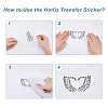 4Pcs  4 Colors Heart Glitter Hotfix Rhinestone DIY-FH0007-37-3