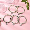 5Pcs Alloy Clover Charm Bracelets BJEW-JB11727-1
