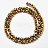 Faceted Round Full Plated Electroplate Glass Beads Strands EGLA-J130-FP02-2