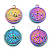 Ion Plating(IP) 201 Stainless Steel Pendants STAS-N098-248M-2