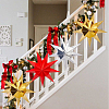 6Pcs 3 Colors Paper Star Pendant Decorations HJEW-GF0001-66A-7