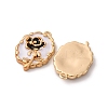 Brass Enamel Pendants KK-Z112-18G-02-2