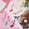 6Pcs 6 Colors Goldfish & Star Resin & Alloy Mobile Straps FIND-GL0001-93-3