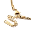 Ion Plating(IP) 304 Stainless Steel Satellite Chain Bracelet for Women X-BJEW-G667-11G-3