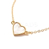 Heart Link Bracelet for Girl Women Gift BJEW-JB06733-01-4
