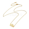 304 Stainless Steel Family Pendants Necklaces for Women NJEW-A045-11G-4