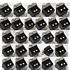 Rack Plating Brass Micro Pave Clear Cubic Zirconia Stud Earrings EJEW-K299-01G-1