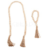 Wood Bead Pendant Decoration AJEW-OC00001-1