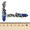 Dyed Natural Lapis Lazuli Faceted Double Termimal Pointed Big Pendants G-P547-03AS-05A-3
